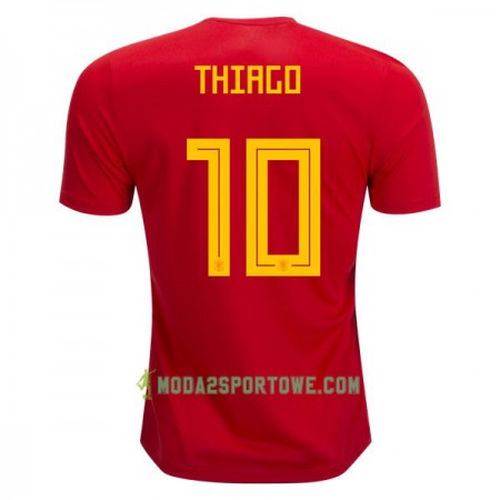 Koszulka Hiszpania Thiago 10 Mistrzostwa Świata 2018 Domowe Stroje Piłkarskie